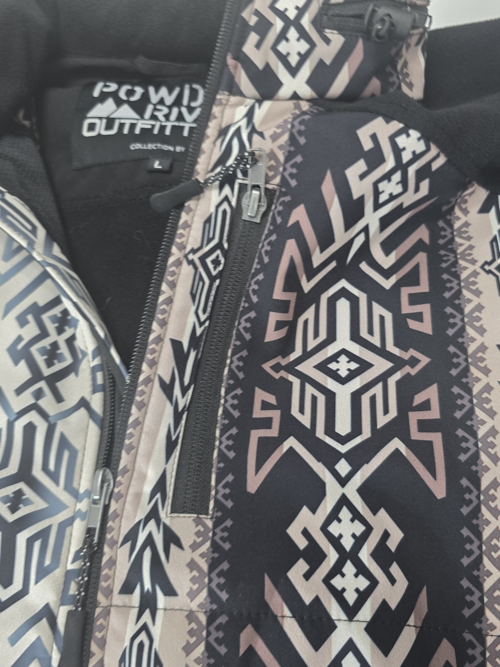 Powder River Outfitters Aztec Softshell Jacket Large Western Rodeo Coat - Picture 2 of 13